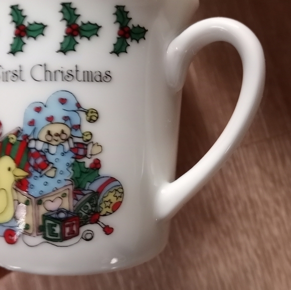 Vintage 80's Baby's First Christmas Cup Lucy Rigg & Me Made in Japan Enesco - Picture 8 of 14